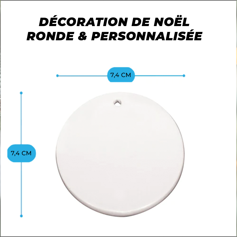 Boule de Noel Personnalisée Photo Visage