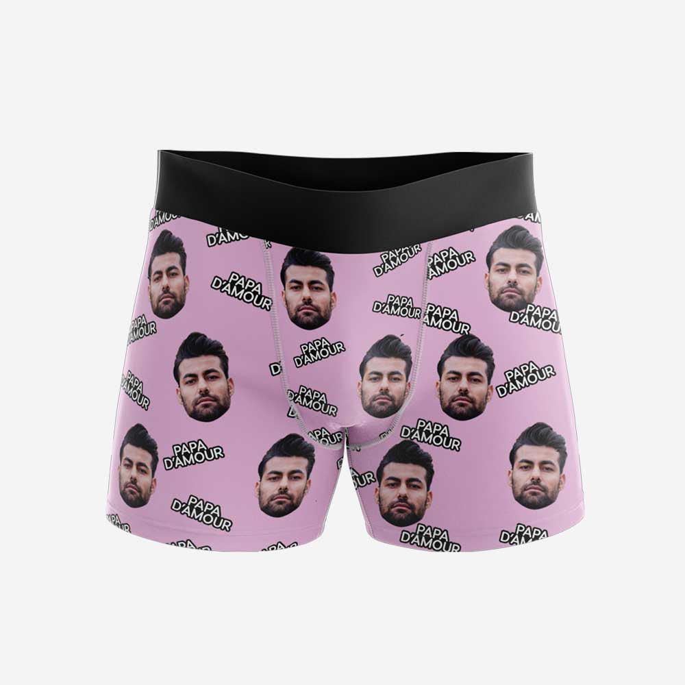 Boxer Personnalisé Papa Rose