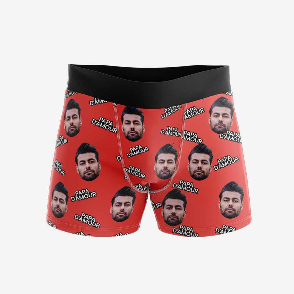 Boxer Personnalisé Papa Rouge