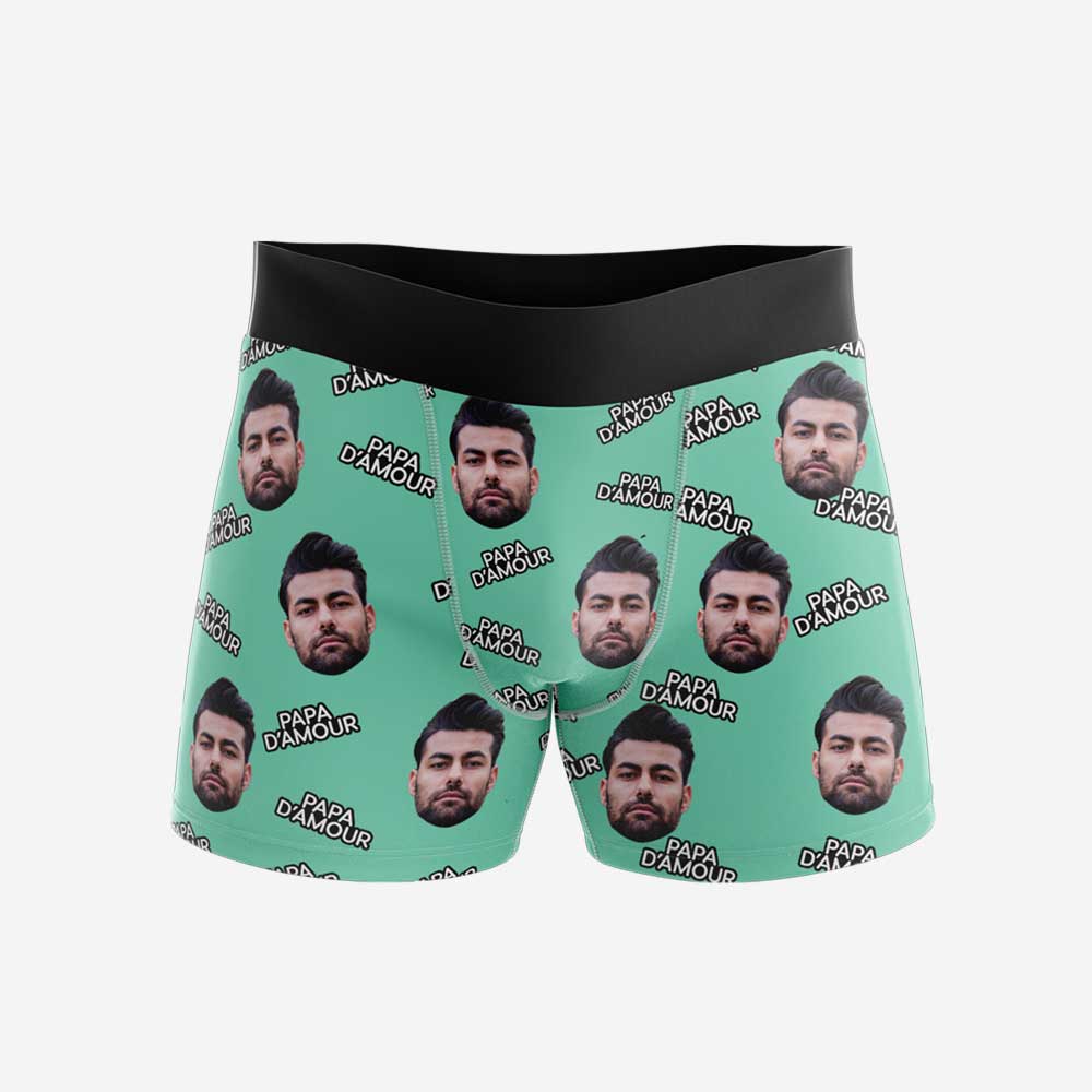 Boxer Personnalisé Papa Vert