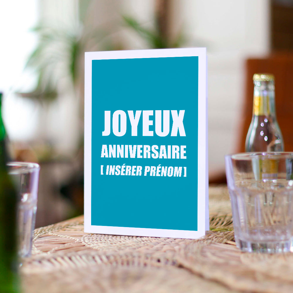 Carte Joyeux Anniversaire Impersonnelle