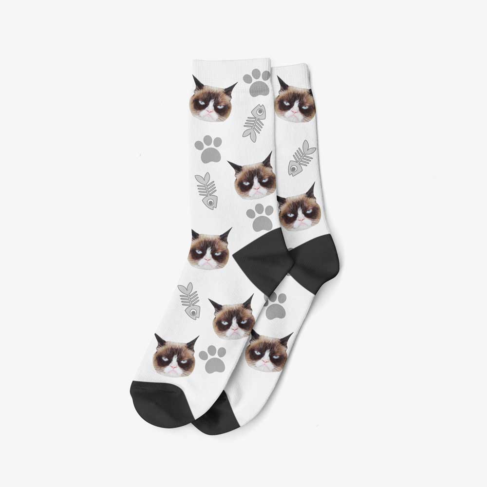 Chaussettes Personnalisées - Motif Chat