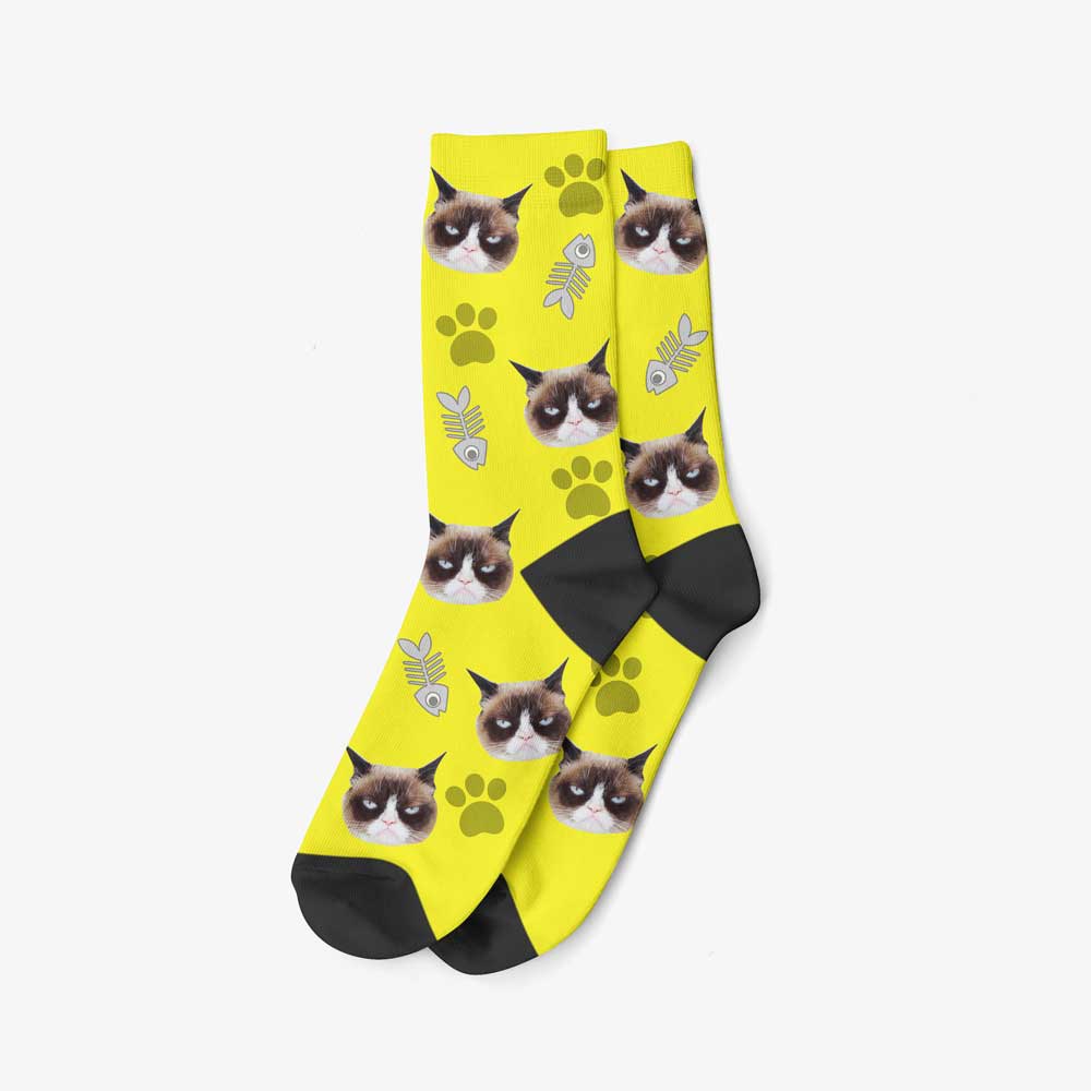 Chaussettes Personnalisées - Motif Chat