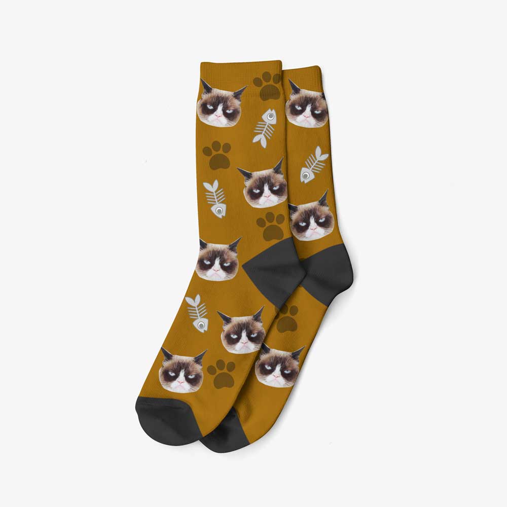 Chaussettes Personnalisées - Motif Chat