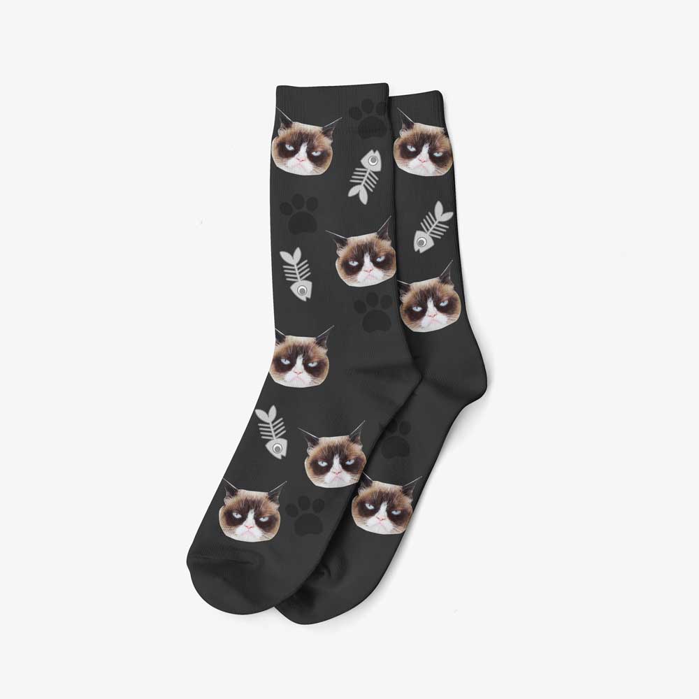 Chaussettes Personnalisées - Motif Chat