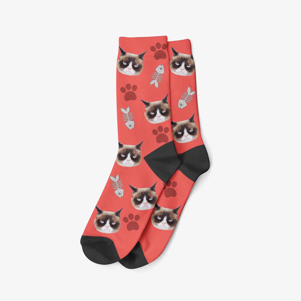 Chaussettes Personnalisées - Motif Chat