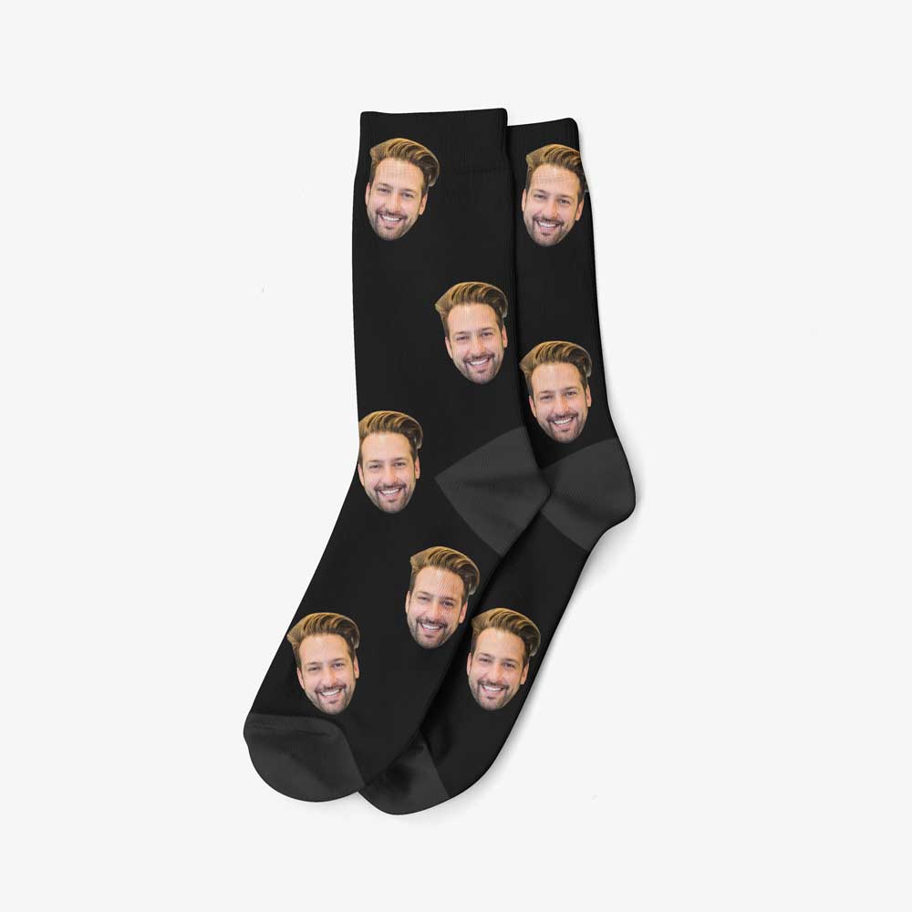 Chaussettes Personnalisées Colorées - Noir