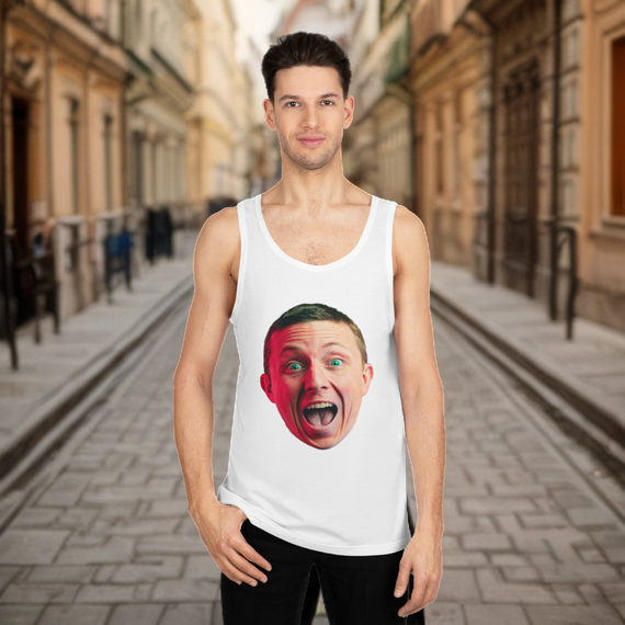 Le Marcel EVG, Le tank top personnalisé avec le visage du futur marié