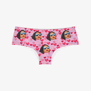 Culotte Personnalisée Coeur - Rose