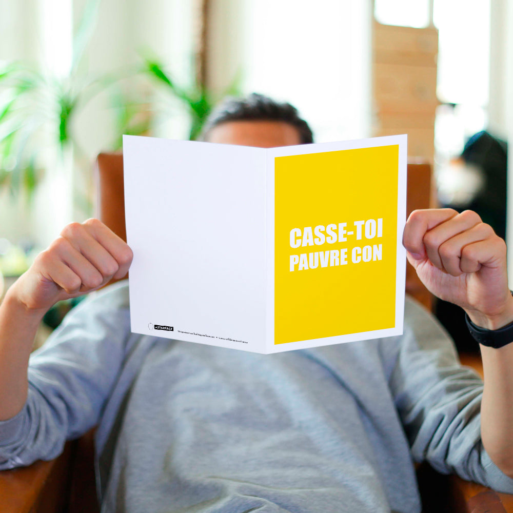 Carte Casse-toi pauvre con