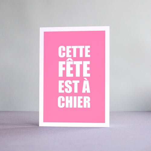 Carte Cette fête est à chier