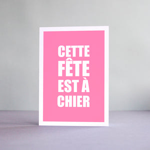 Carte Cette fête est à chier