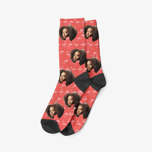Chaussettes Flamand Rose Personnalisées