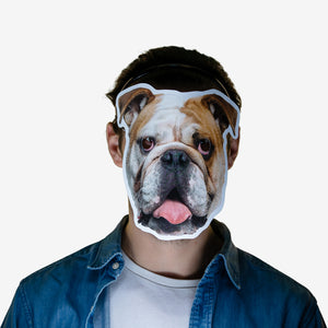 Masque déguisement chien bouledogue