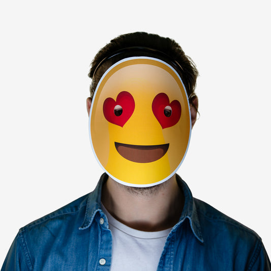 Masque déguisement Emoji Amoureux