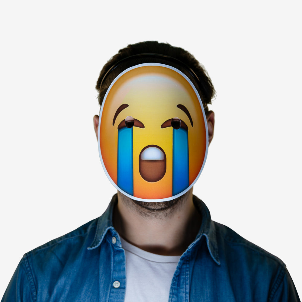 Masque déguisement Emoji pleurant