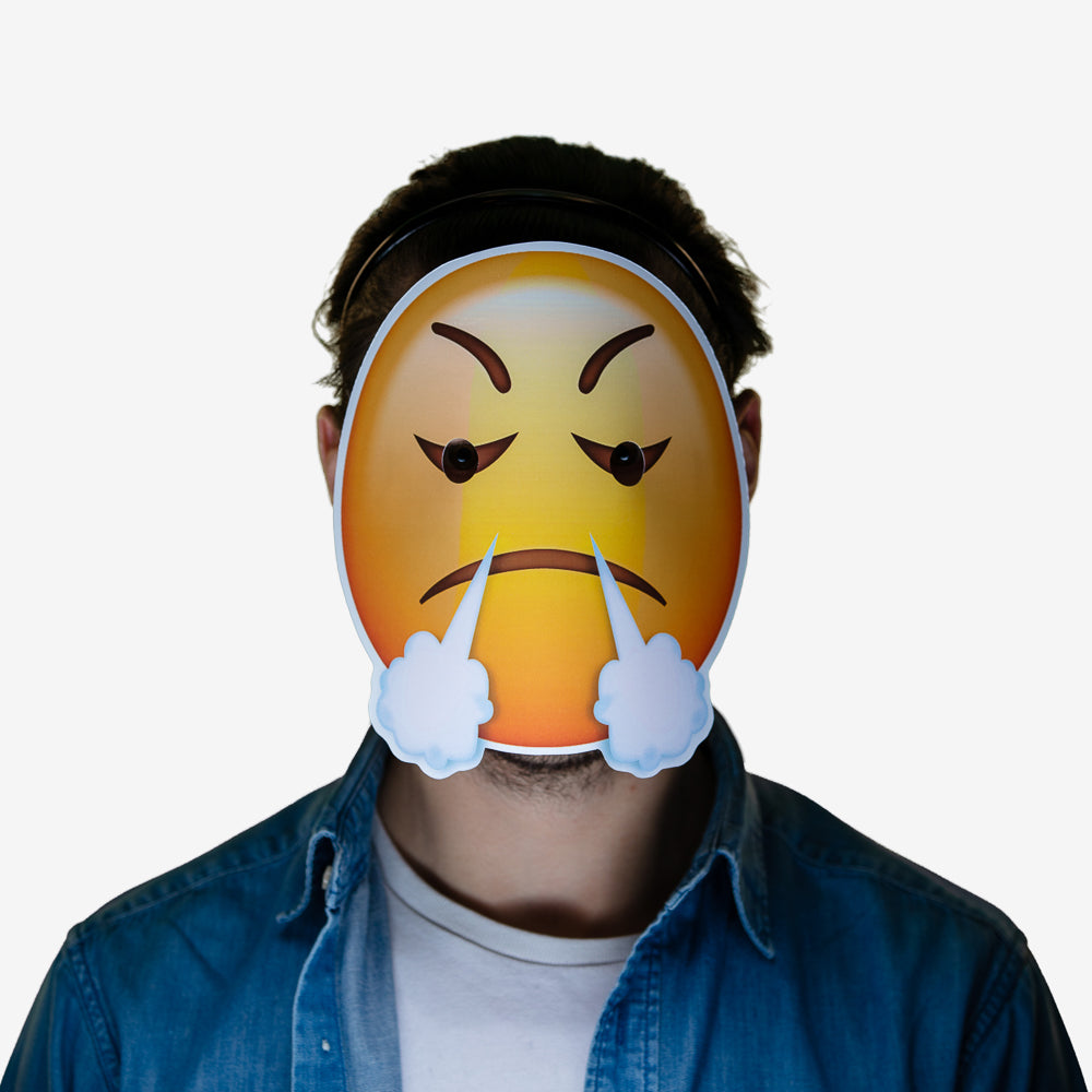 Masque déguisement emoji vénère
