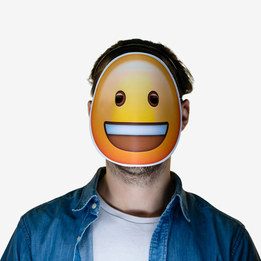 Masque déguisement emoji sourire